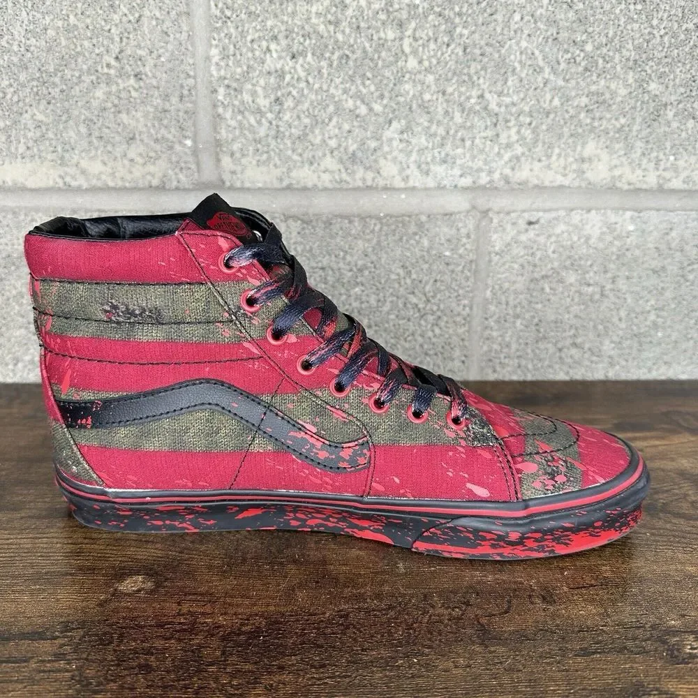 Vans X A Nightmare on Elm Street Freddy Krueger Bloody Shoes Men's 11 - Picture 6 of 11